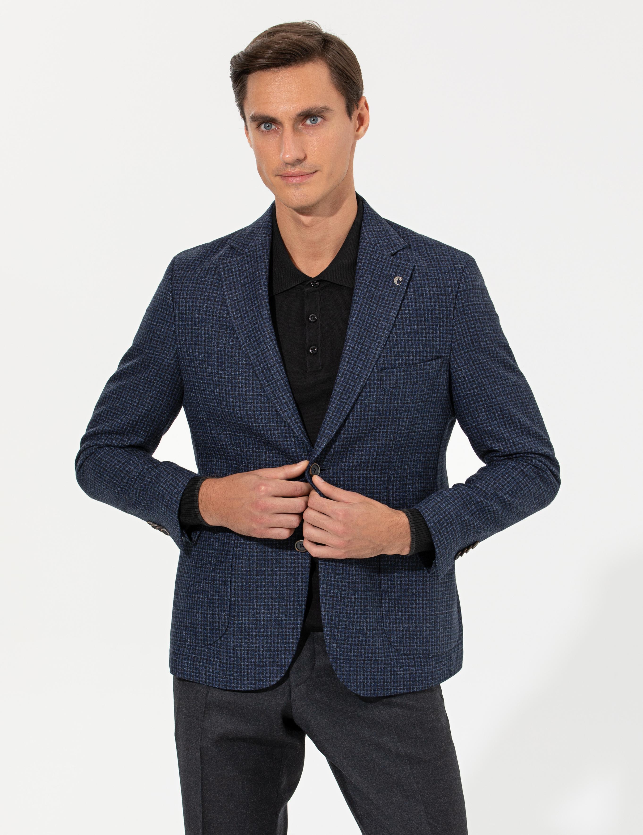 Petrol Slim Fit Ceket - 50267042017