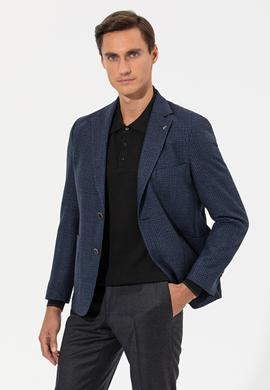Petrol Slim Fit Ceket