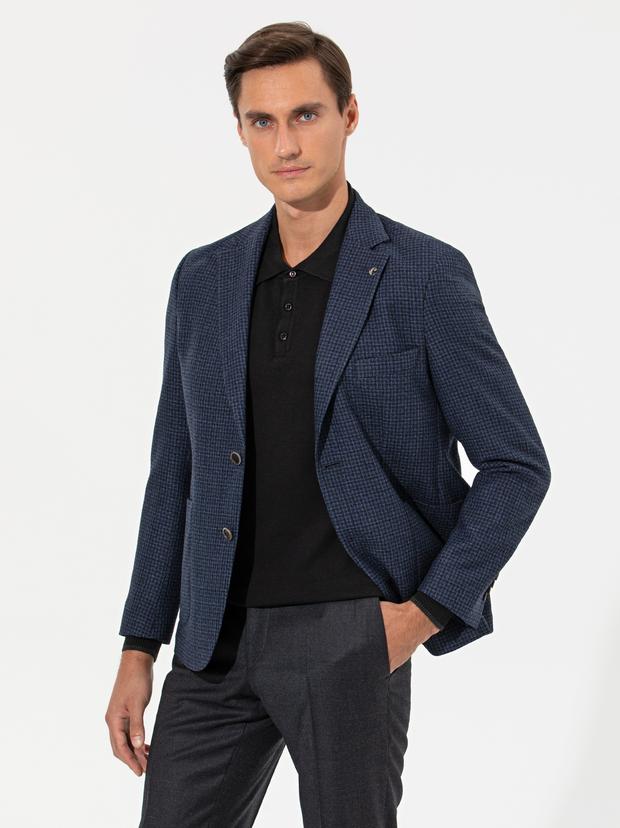 Petrol Slim Fit Ceket