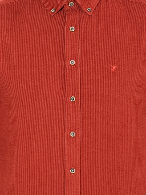 Kiremit Slim Fit Uzun Kollu Gömlek