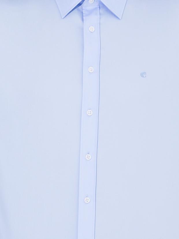 Mavi Slim Fit Uzun Kollu Basic Gömlek