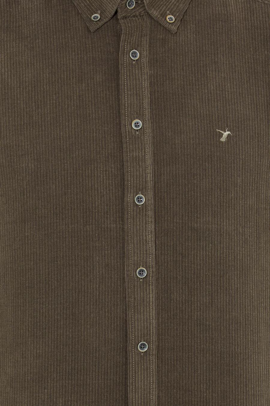 Haki Slim Fit Uzun Kollu Gömlek - 50262889068