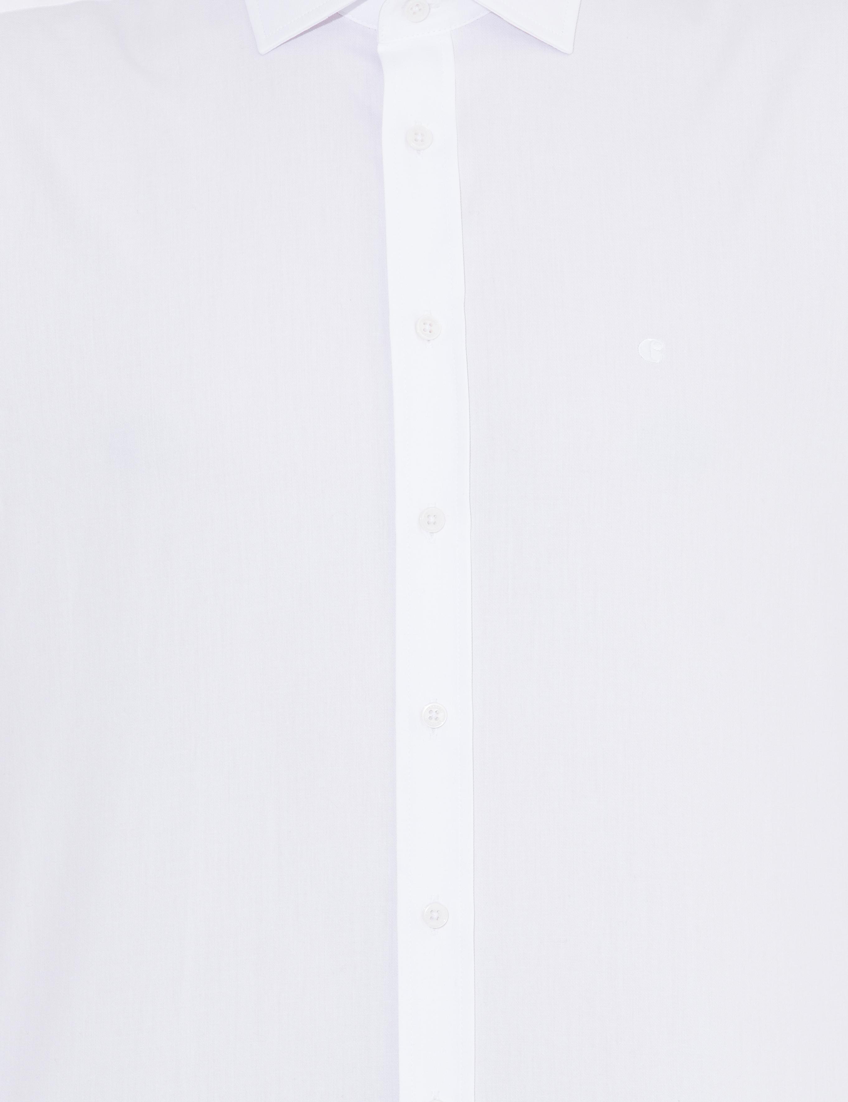 Beyaz Slim Fit Uzun Kollu Basic Gömlek - 50269714005