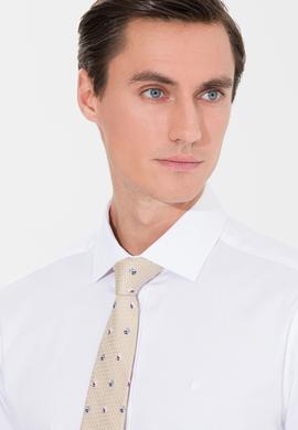 Beyaz Slim Fit Uzun Kollu Basic Gömlek
