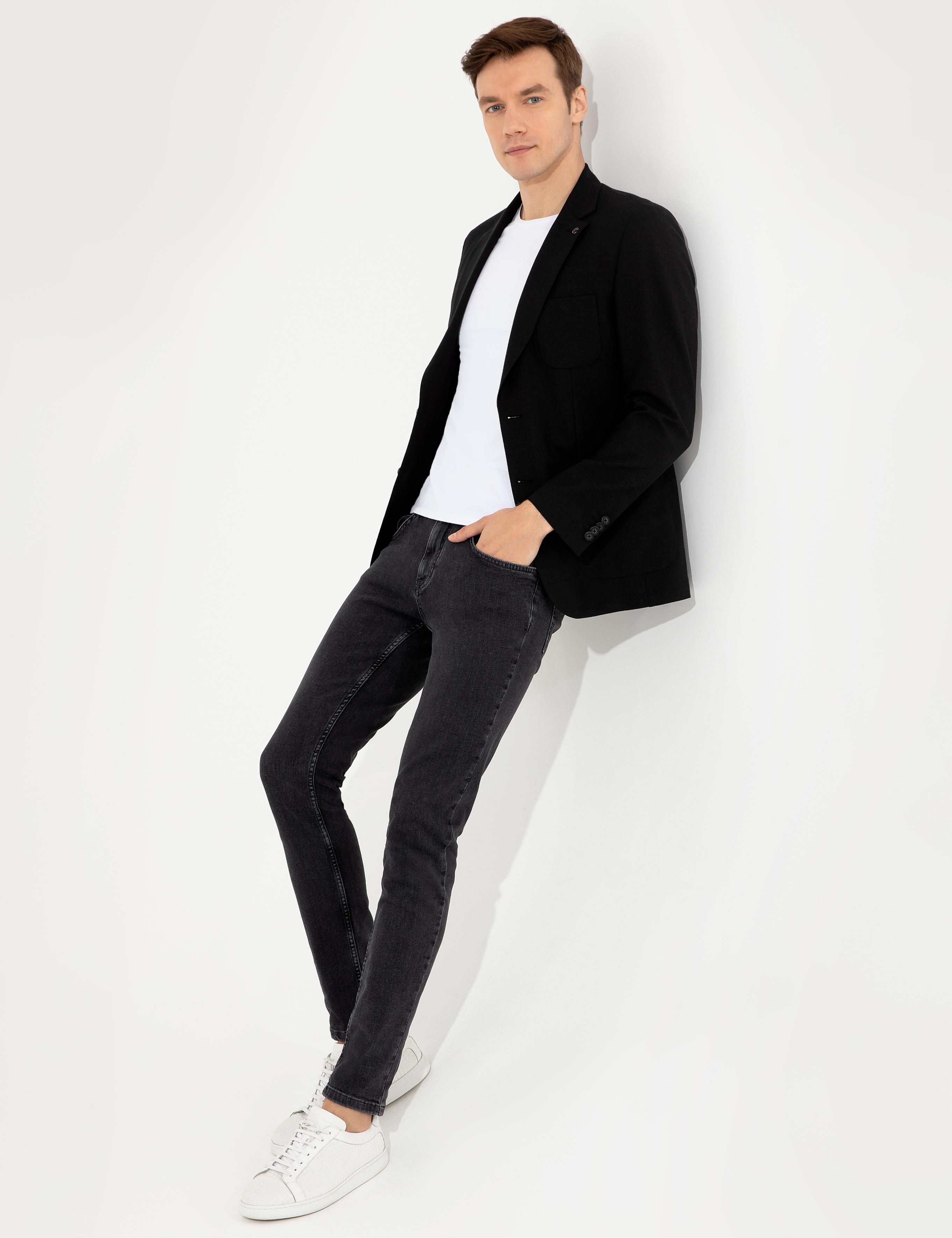 Siyah Slim Fit Ceket - 50251807008