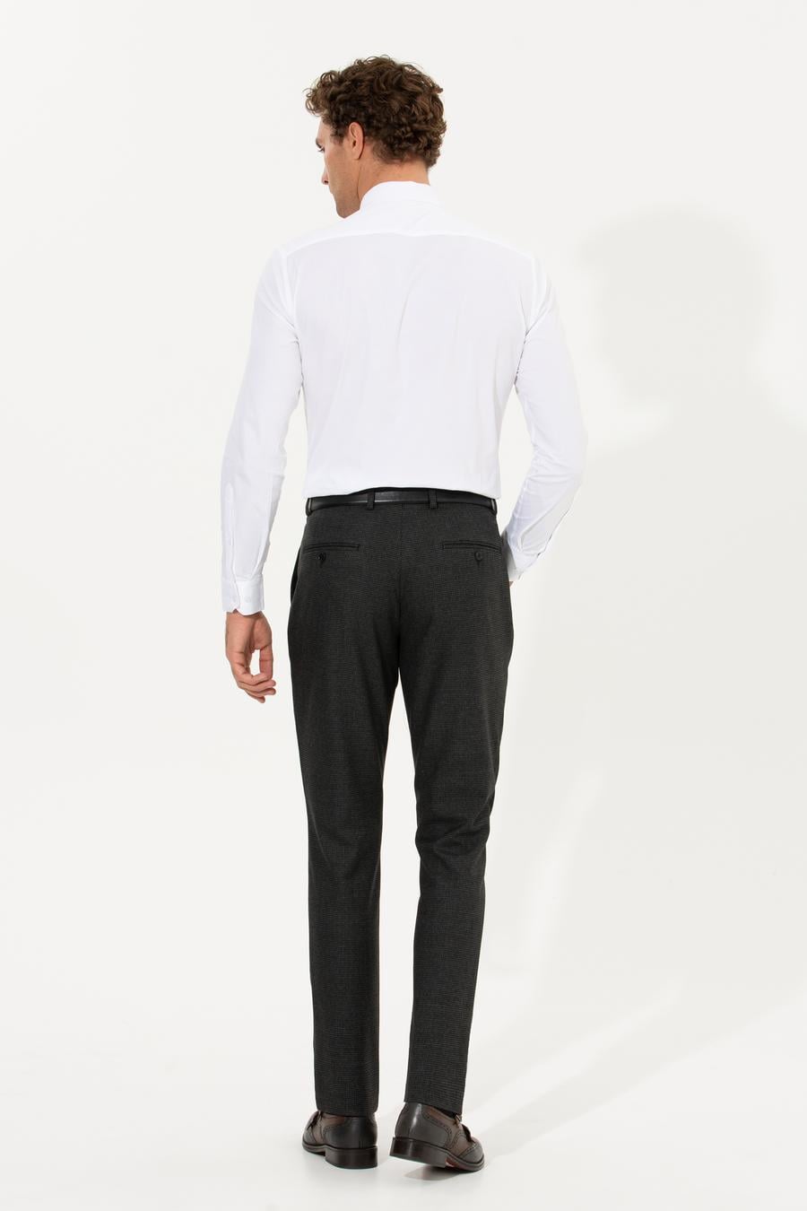 Siyah Dad Fit Kumaş Pantolon - 50258526005