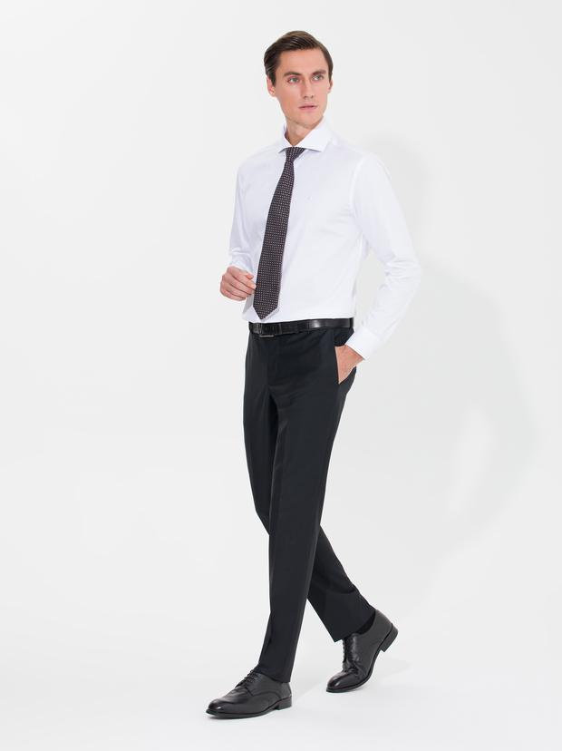 Siyah Slim Fit Kumaş Pantolon