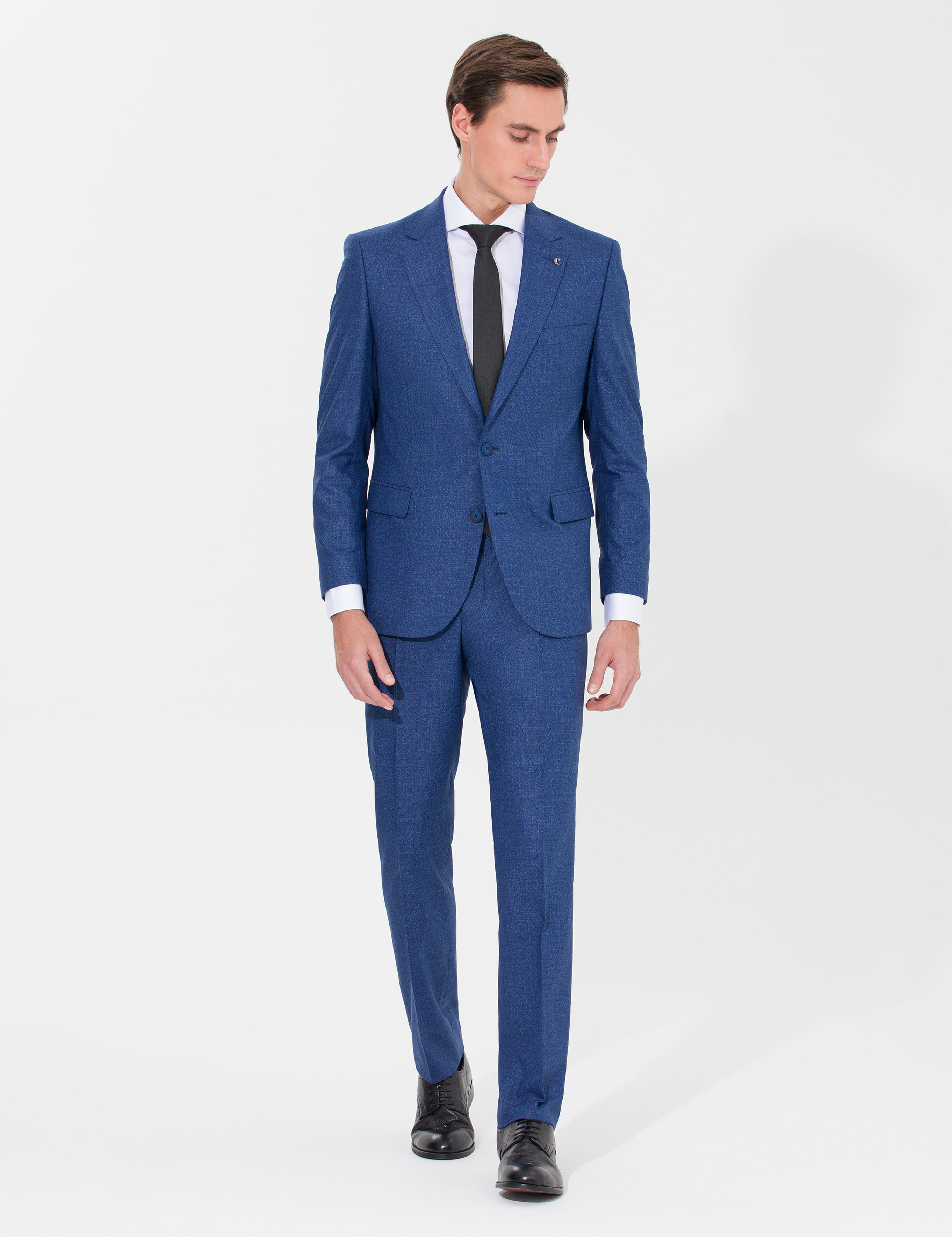 İndigo Slim Fit Takım Elbise - 50265037038