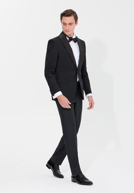 Siyah Slim Fit Smokin Ceket