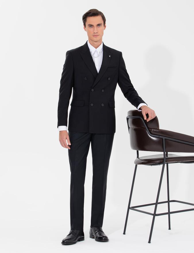 Siyah Slim Fit Ceket