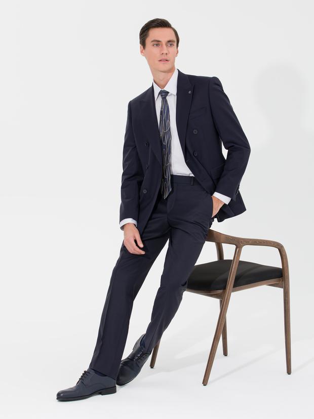 Lacivert Slim Fit Ceket