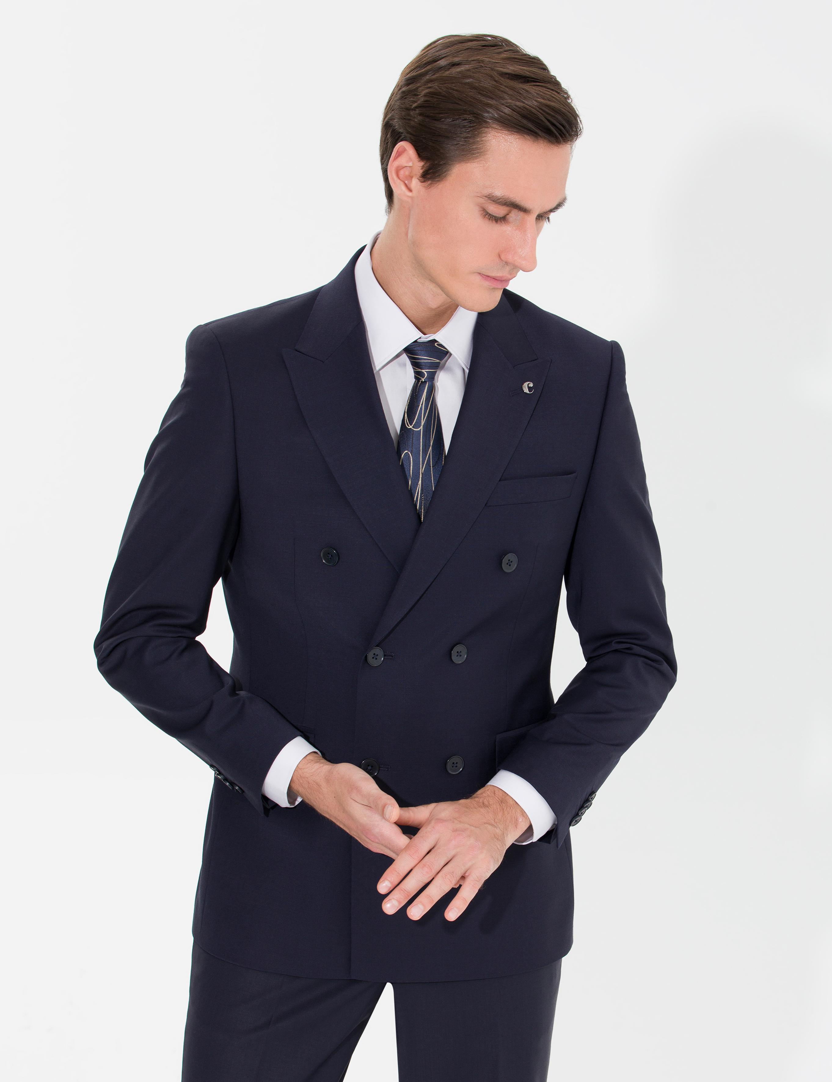Lacivert Slim Fit Ceket - 50266998020