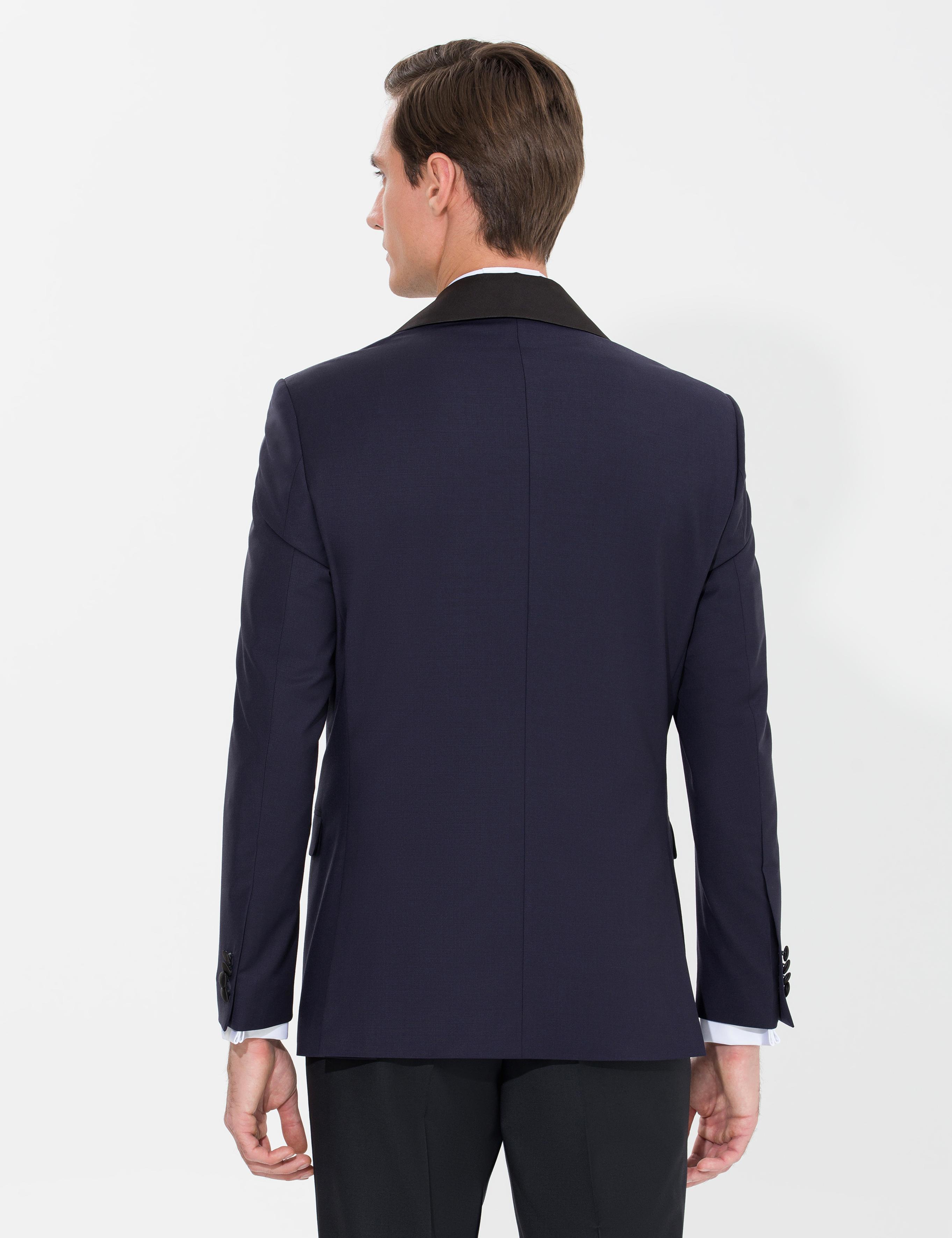 Lacivert Slim Fit Smokin Ceket - 50266999080