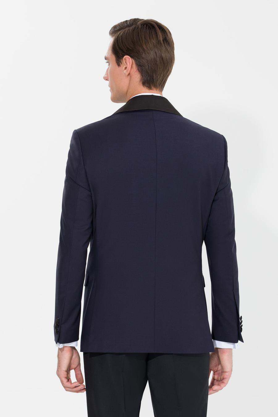 Lacivert Slim Fit Smokin Ceket - 50266999080