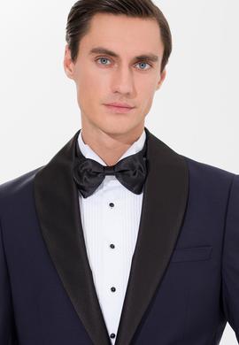 Lacivert Slim Fit Smokin Ceket