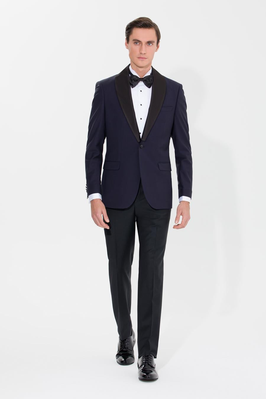 Lacivert Slim Fit Smokin Ceket - 50266999080