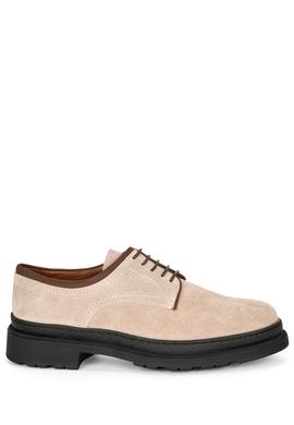 Bej %100 Deri Smart Casual Ayakkabı