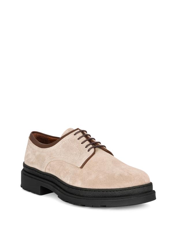 Bej %100 Deri Smart Casual Ayakkabı