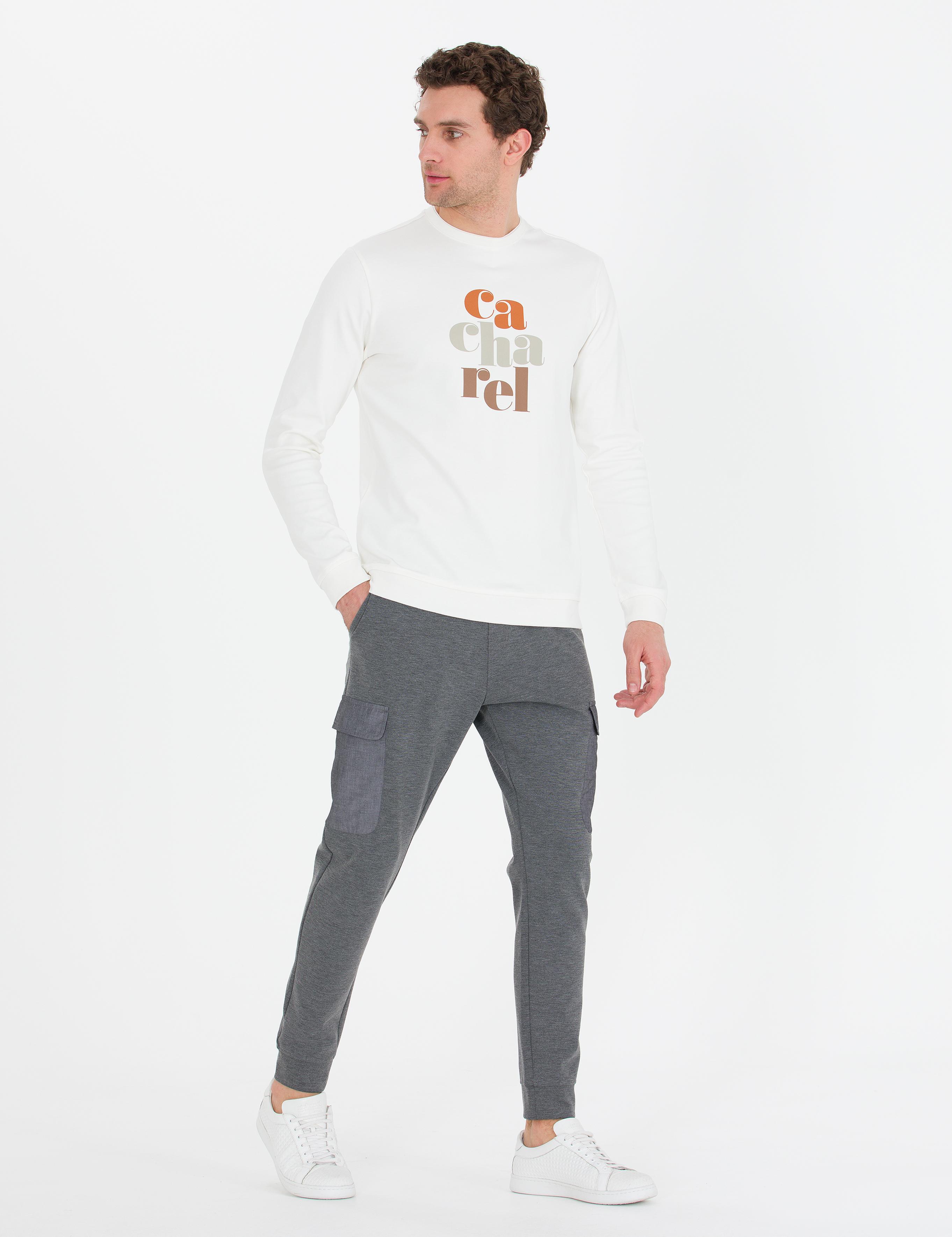 Gri Melanj Jogger Fit Eşofman Altı - 50265568056