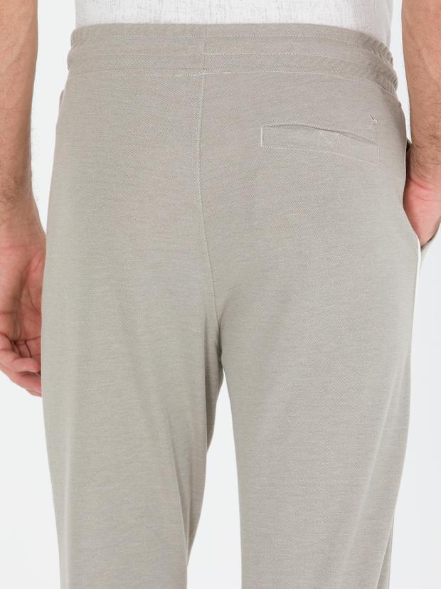 Bej New Slim Fit Eşofman Altı