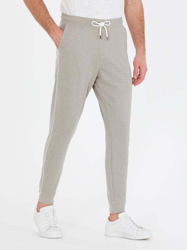Bej New Slim Fit Eşofman Altı