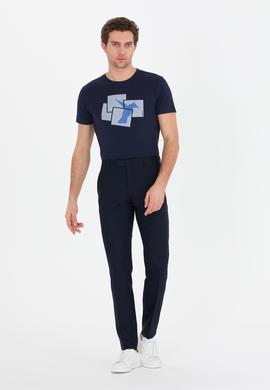 Lacivert Slim Fit Kumaş Pantolon