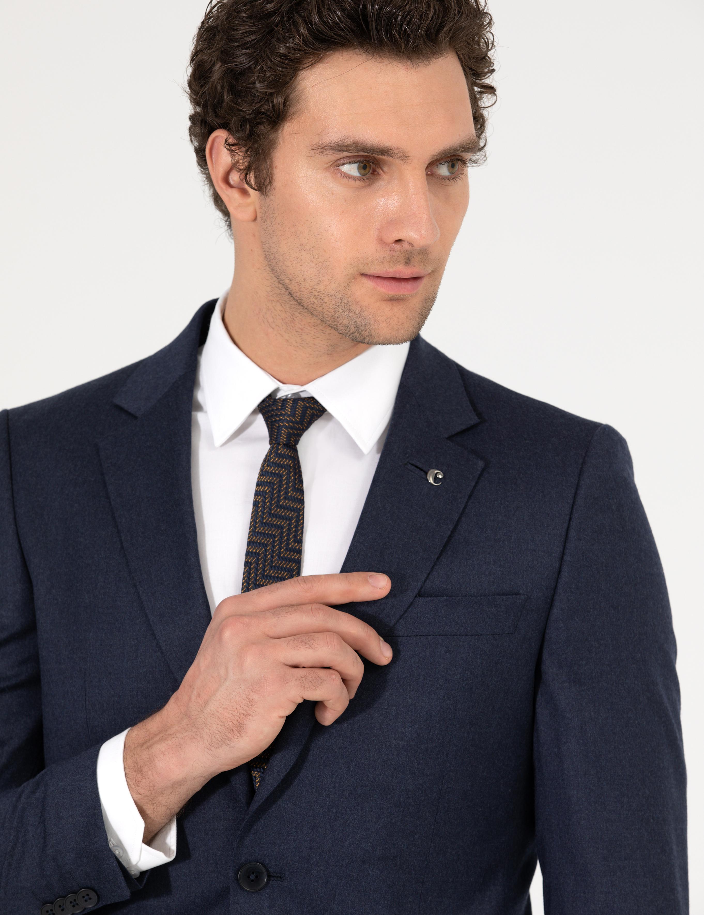 Lacivert Slim Fit Ceket - 50258858107