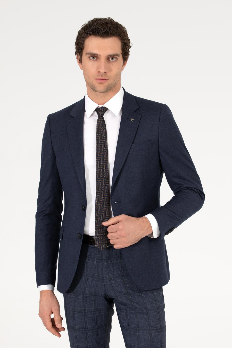 Lacivert Slim Fit Ceket - 50258858107