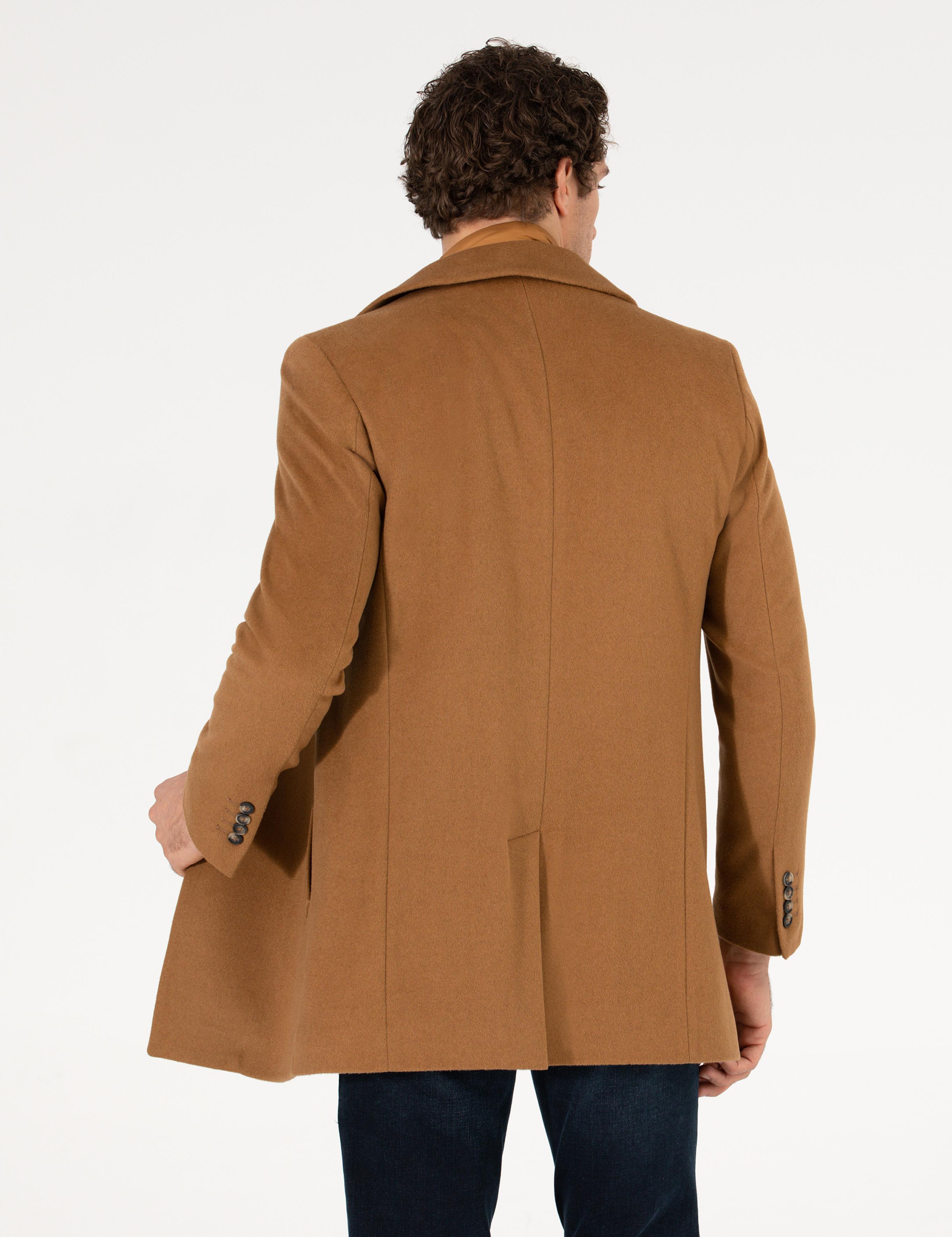 Camel Slim Fit Palto - 50258917013