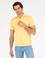 Açık Sarı Polo Yaka Slim Fit Basic Merserize T-shirt
