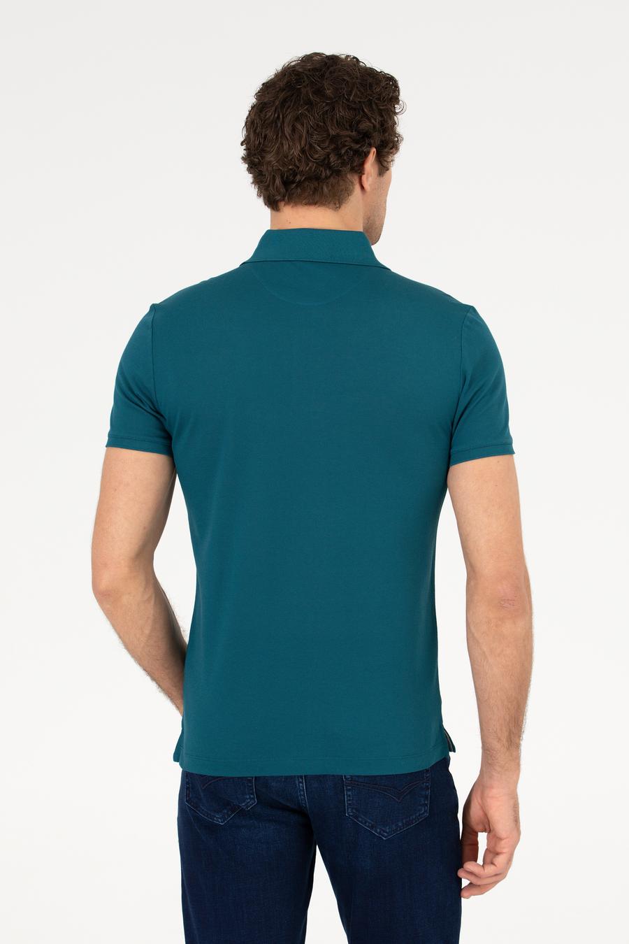 Zümrüt Polo Yaka Slim Fit Basic Merserize T-shirt - 50265364166