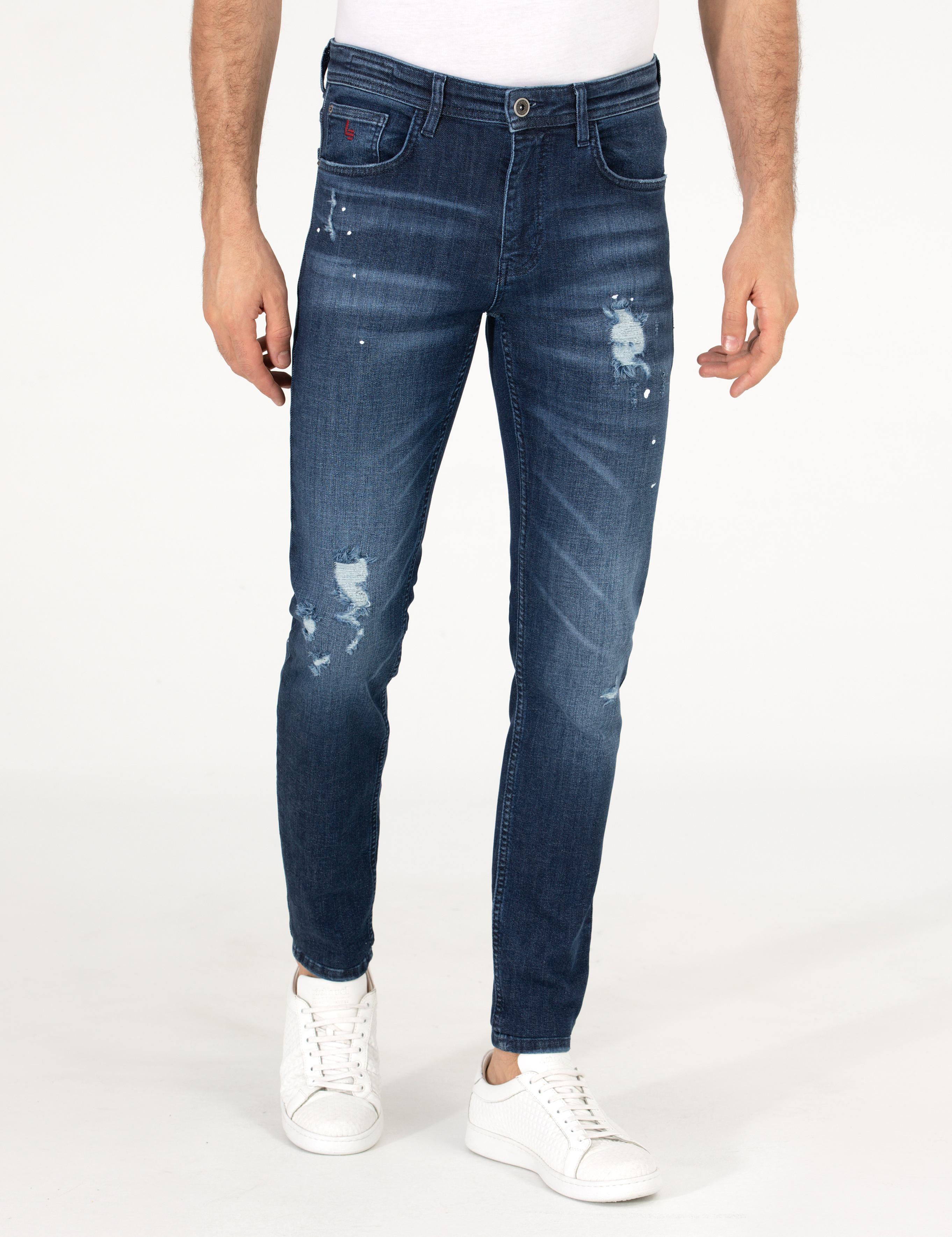Koyu Mavi Slim Fit Jean Pantolon - 50268163067