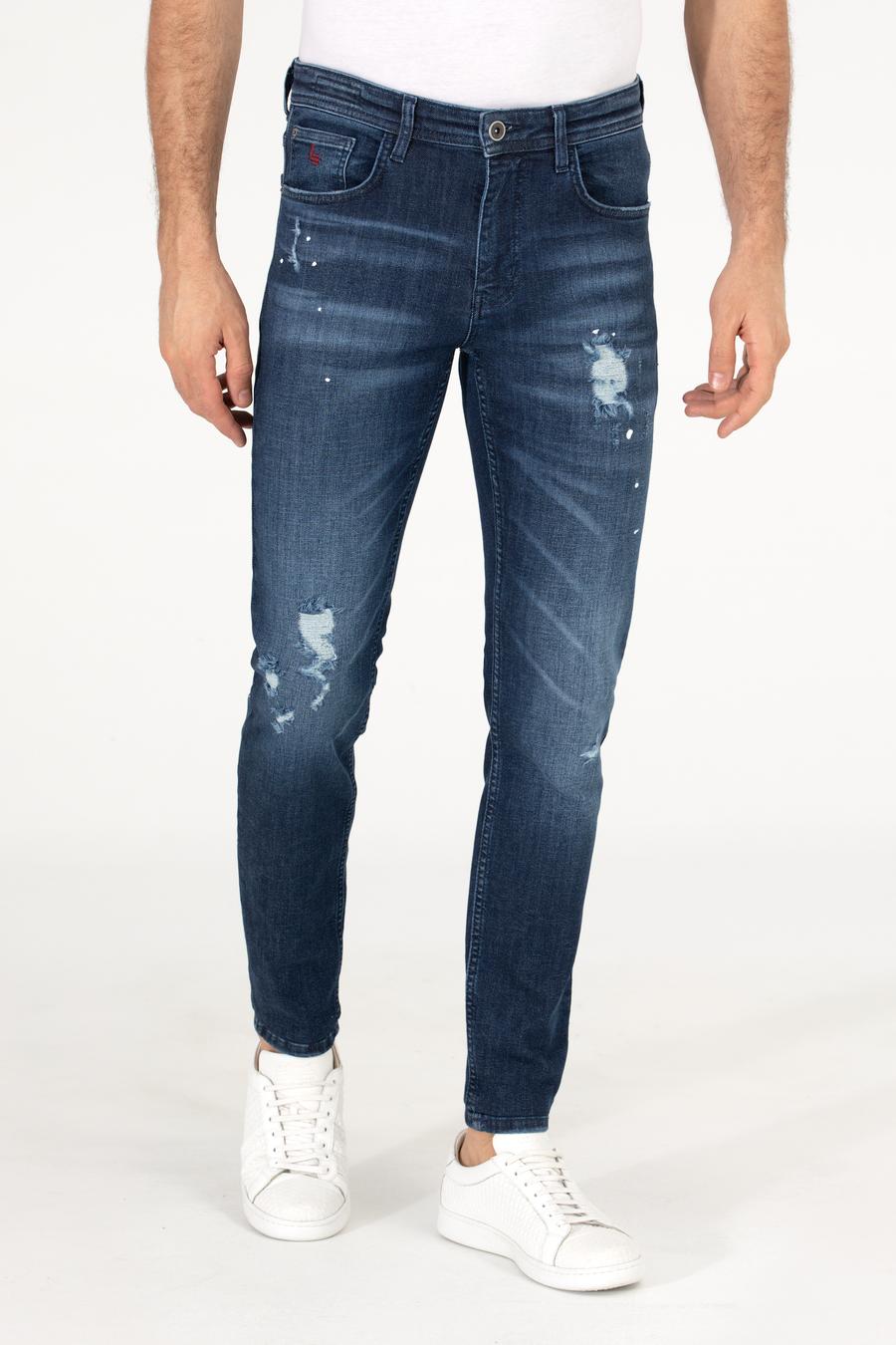 Koyu Mavi Slim Fit Jean Pantolon - 50268163067