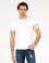 Beyaz Bisiklet Yaka Slim Fit T-Shirt