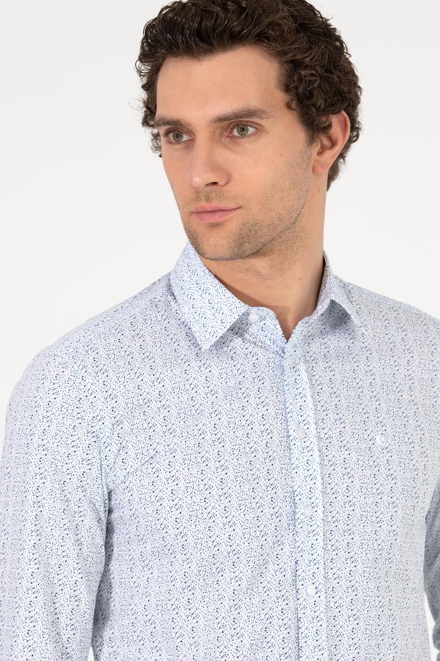 Beyaz Slim Fit Uzun Kollu Gömlek - 50255632020