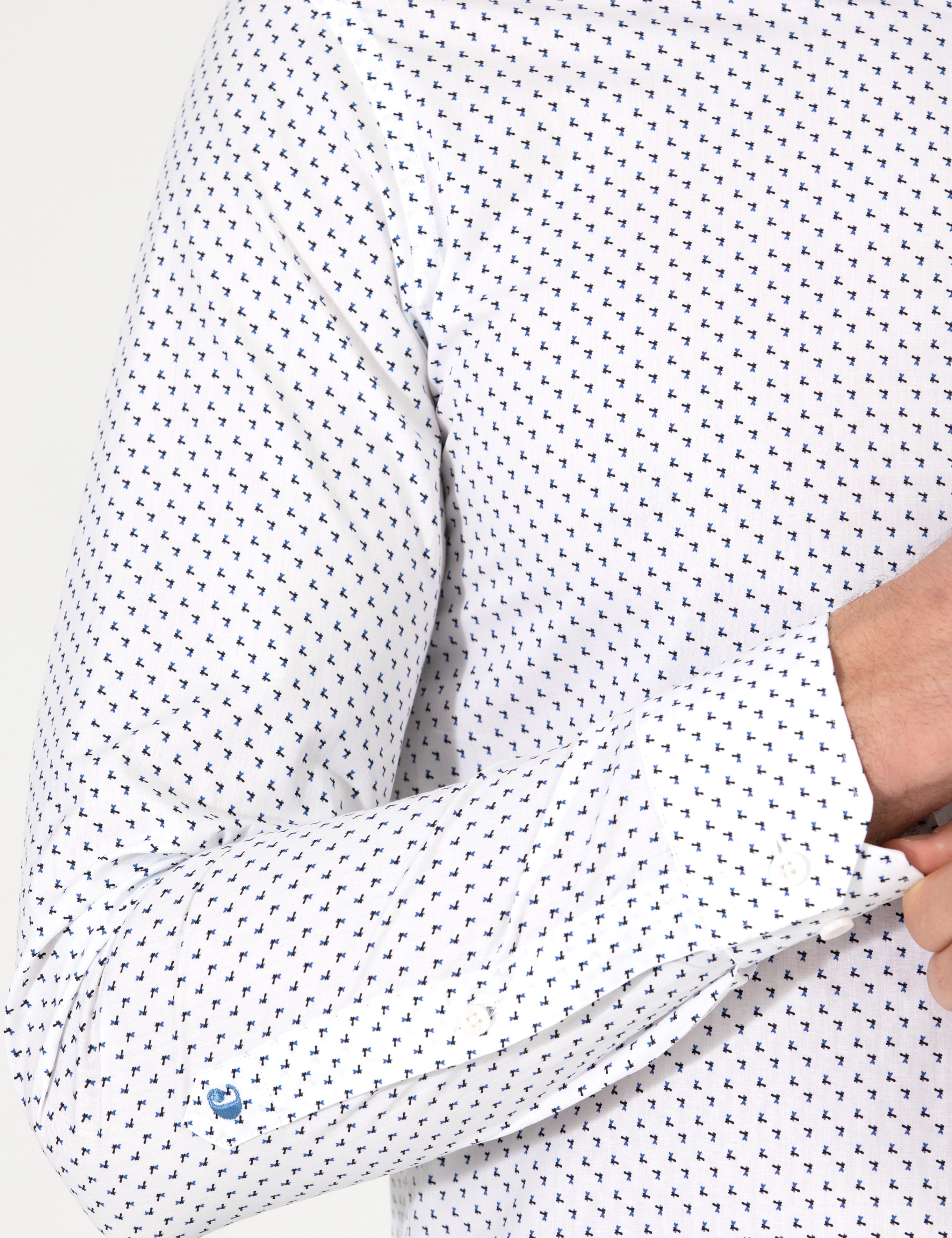 Beyaz Slim Fit Uzun Kollu Gömlek - 50255637020