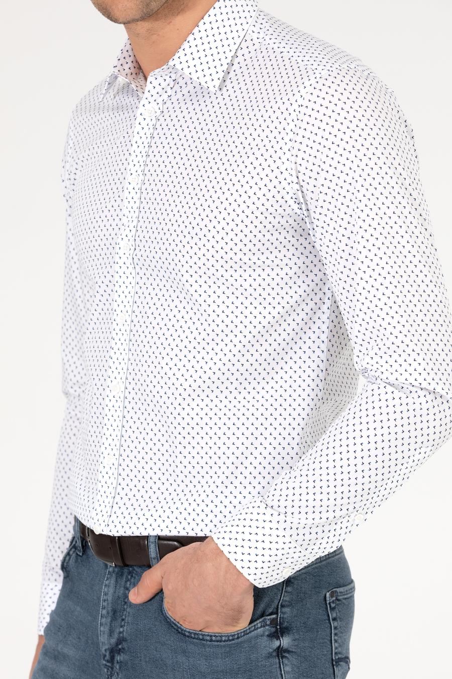 Beyaz Slim Fit Uzun Kollu Gömlek - 50255637020
