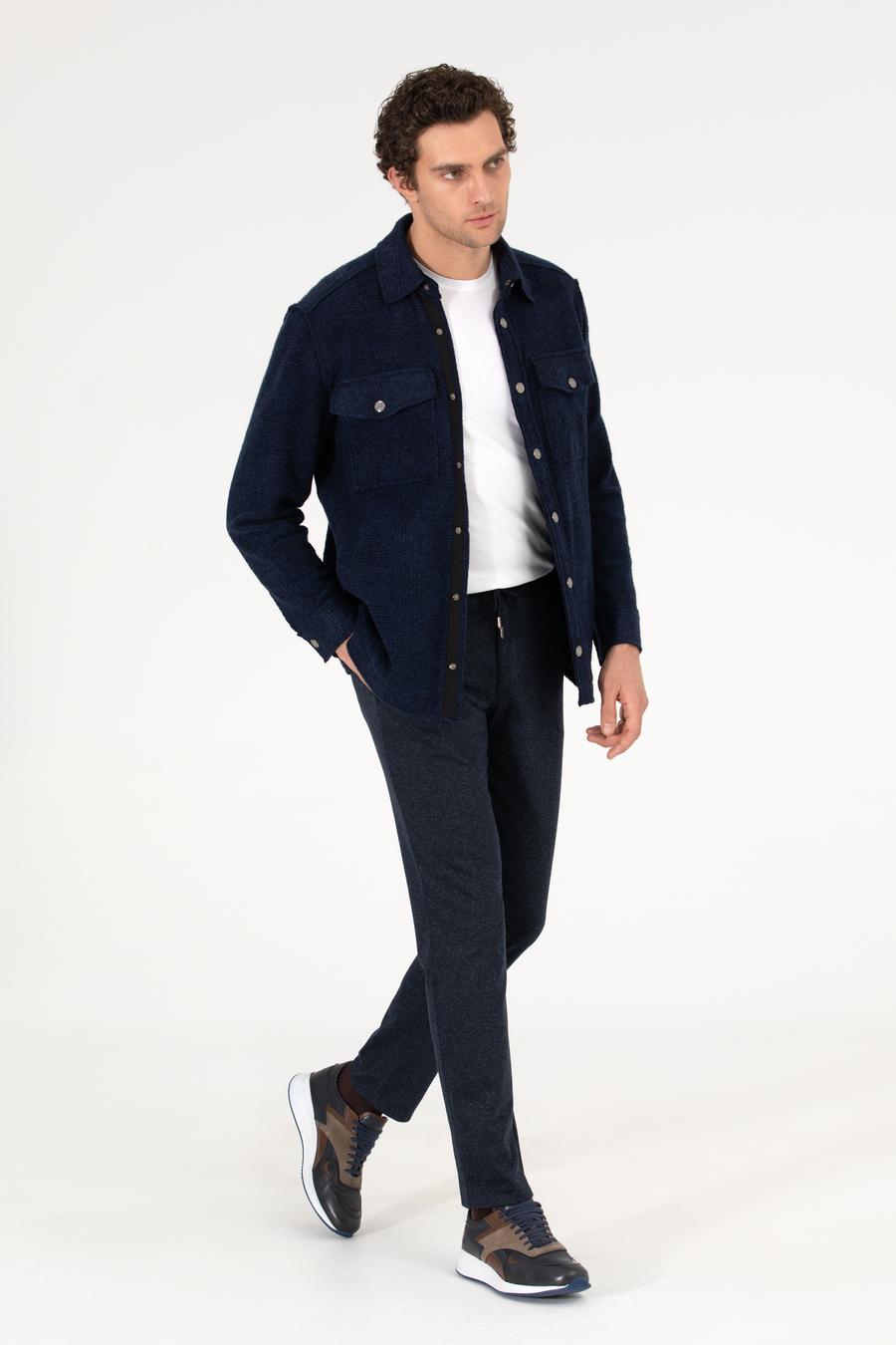 Lacivert Ex. Slim Fit Kumaş Pantolon - 50256007014