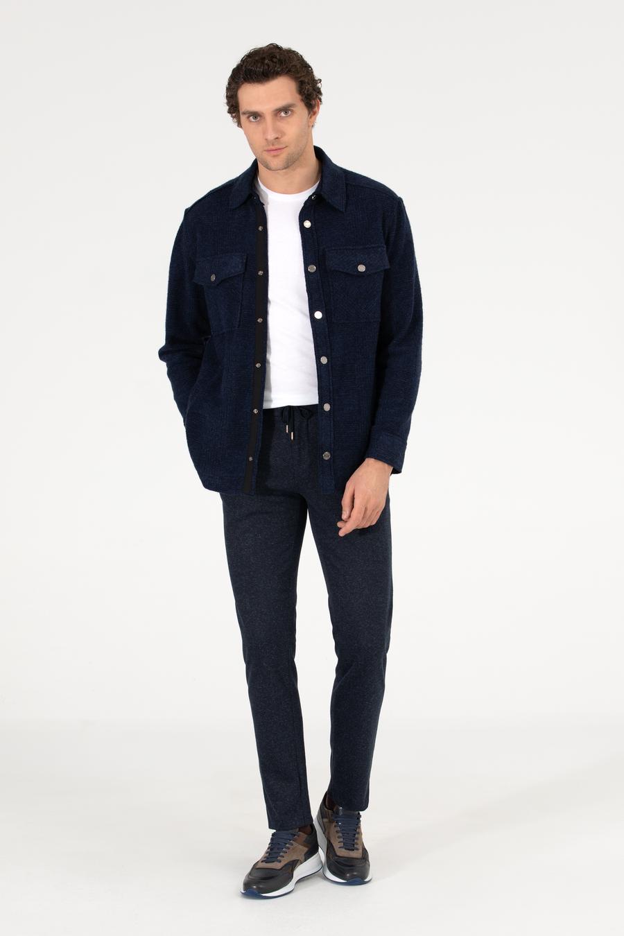 Lacivert Ex. Slim Fit Kumaş Pantolon - 50256007014