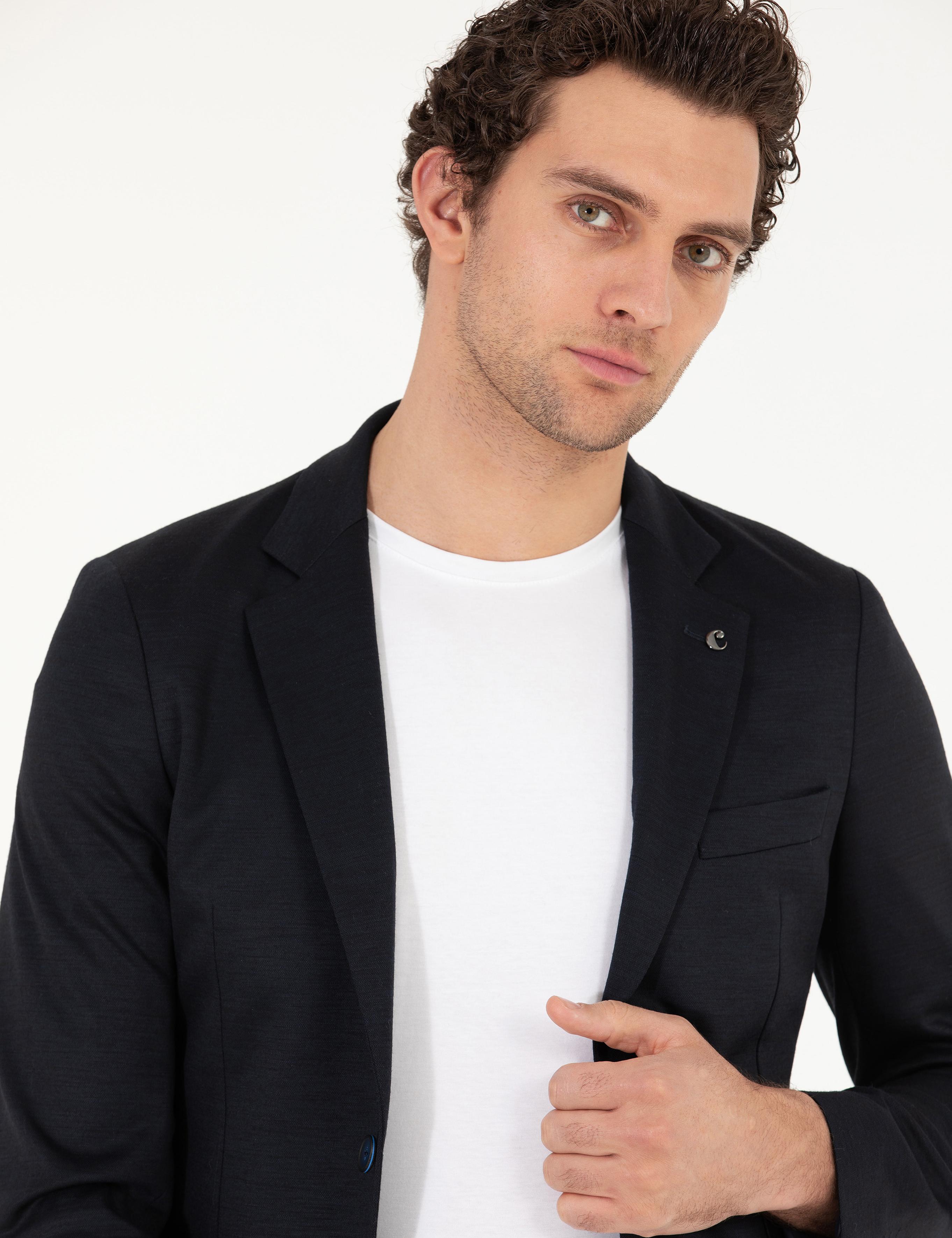 Lacivert Slim Fit Ceket - 50265271008
