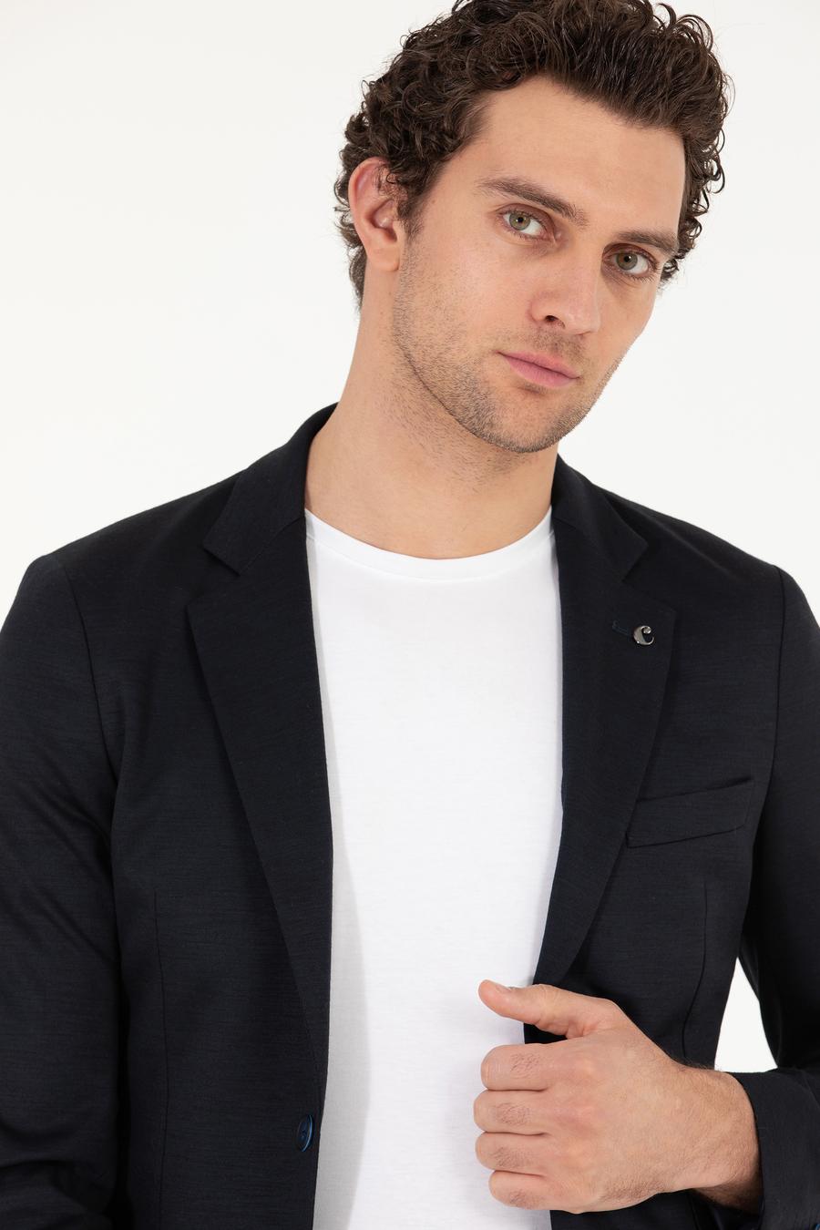 Lacivert Slim Fit Ceket - 50265271008