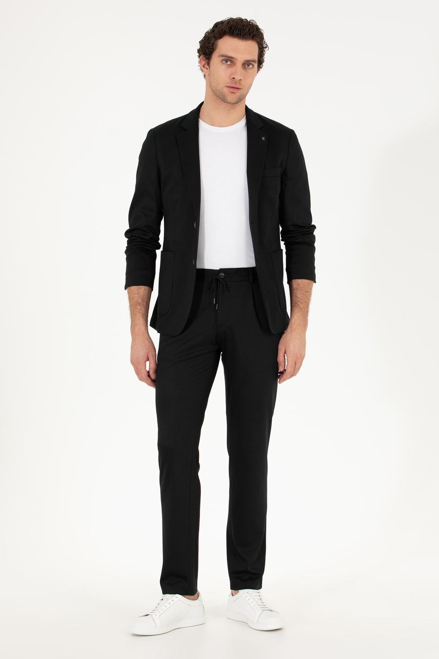 Siyah Slim Fit Ceket - 50265271113