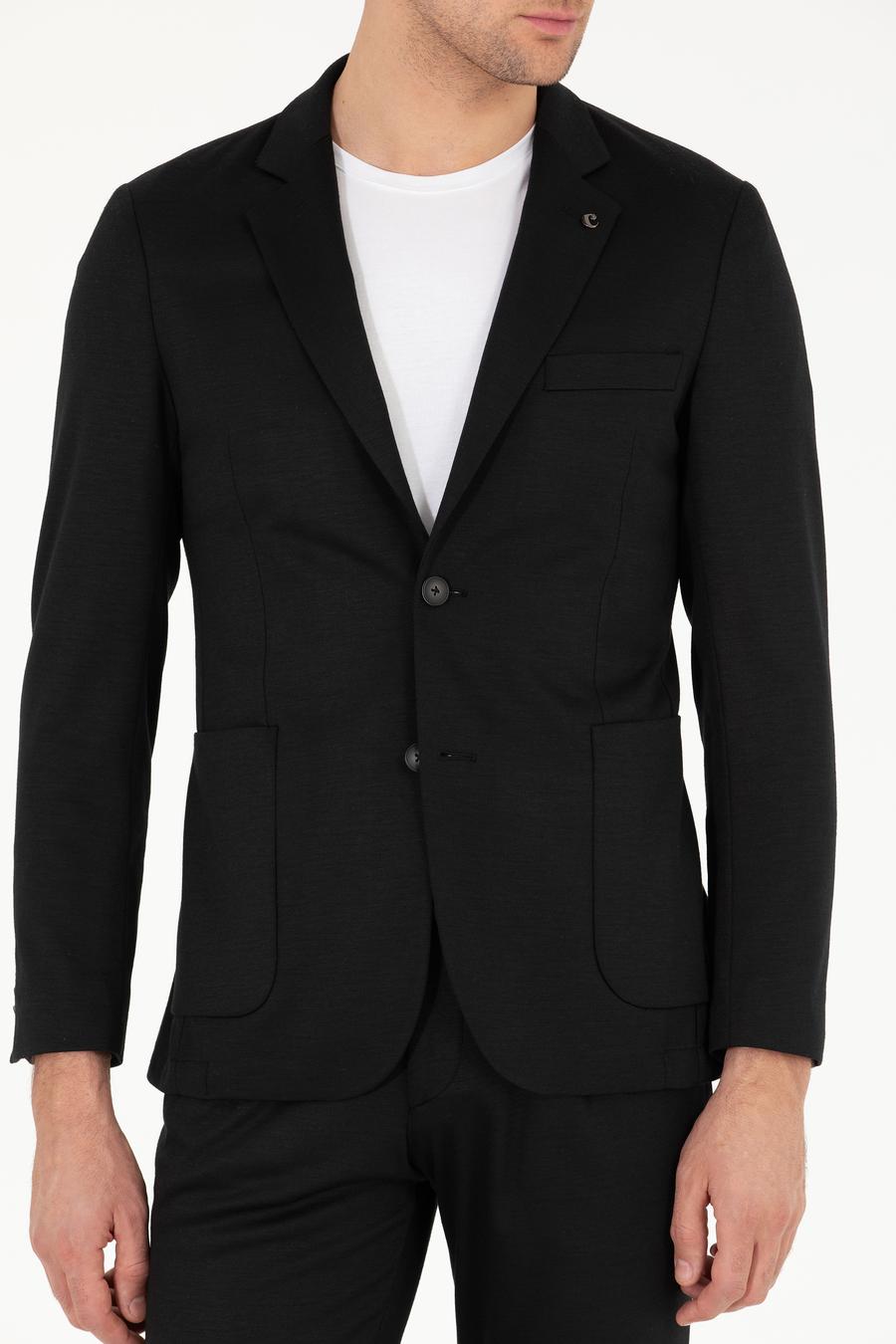Siyah Slim Fit Ceket - 50265271113