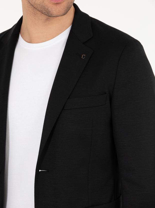 Siyah Slim Fit Ceket