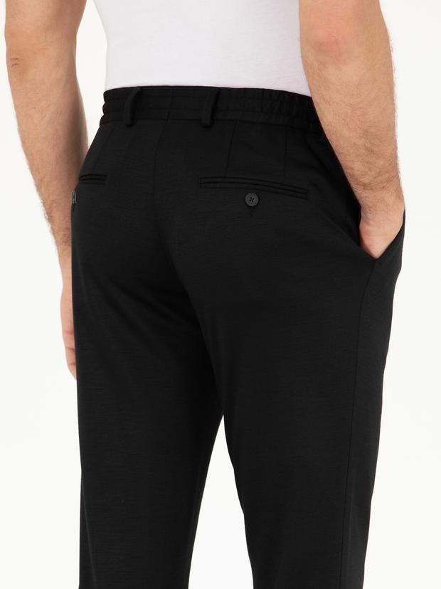Siyah Slim Fit Kumaş Pantolon