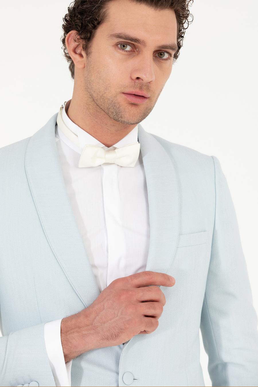 Açık Mavi Slim Fit Smokin Damatlık - 50266443008