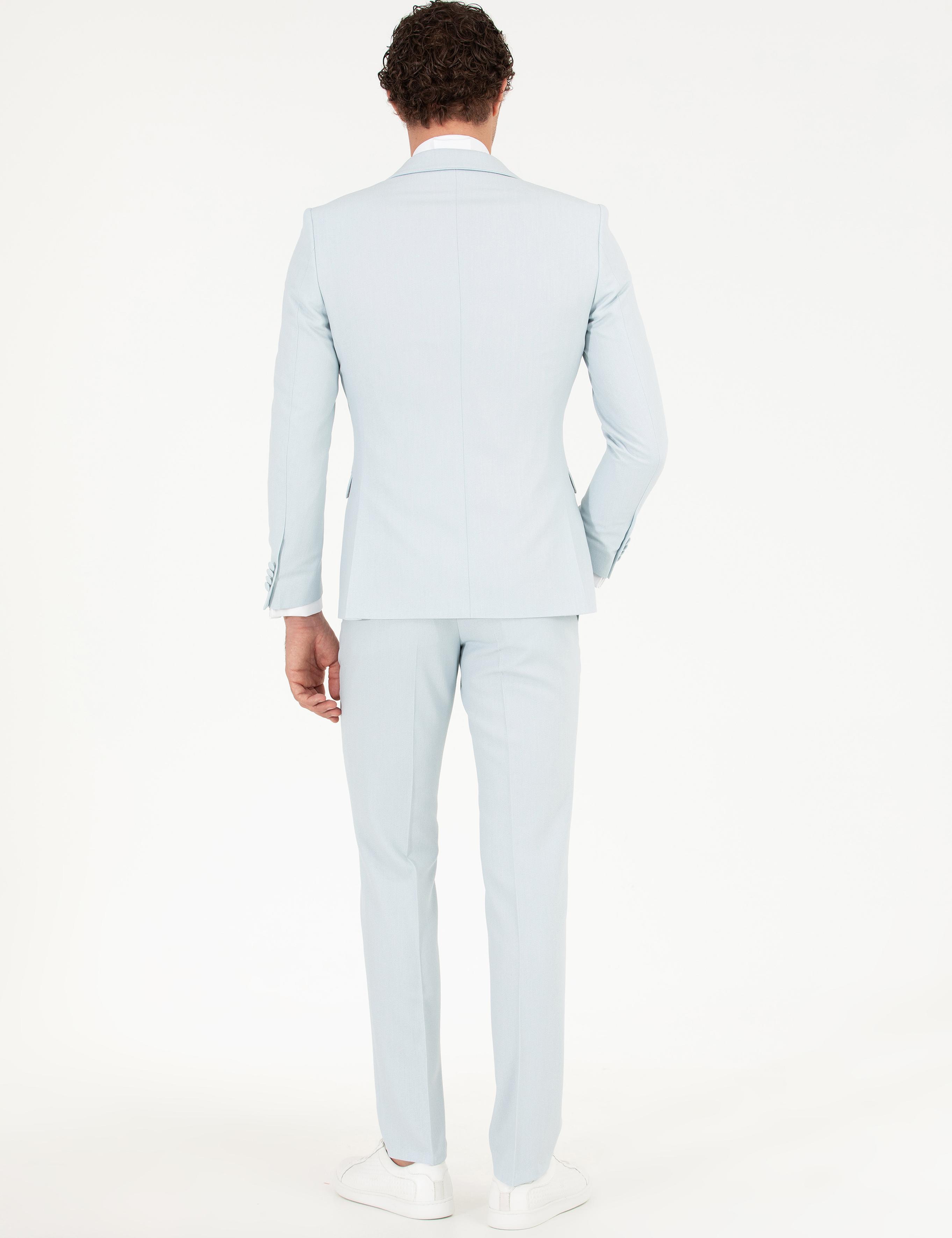 Açık Mavi Slim Fit Smokin Damatlık - 50266443008