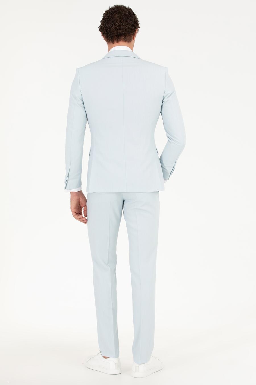 Açık Mavi Slim Fit Smokin Damatlık - 50266443008