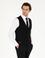 Siyah Slim Fit Yelek