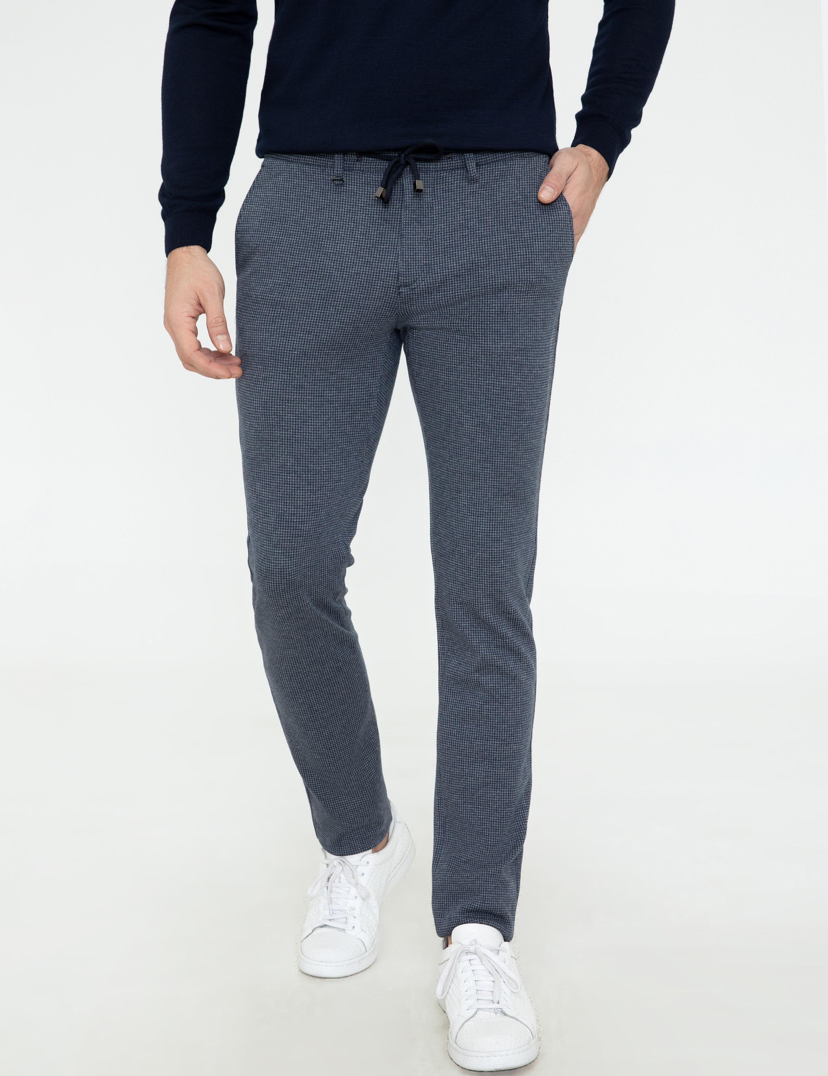 Lacivert Slim Fit Chino Pantolon - 50242626128